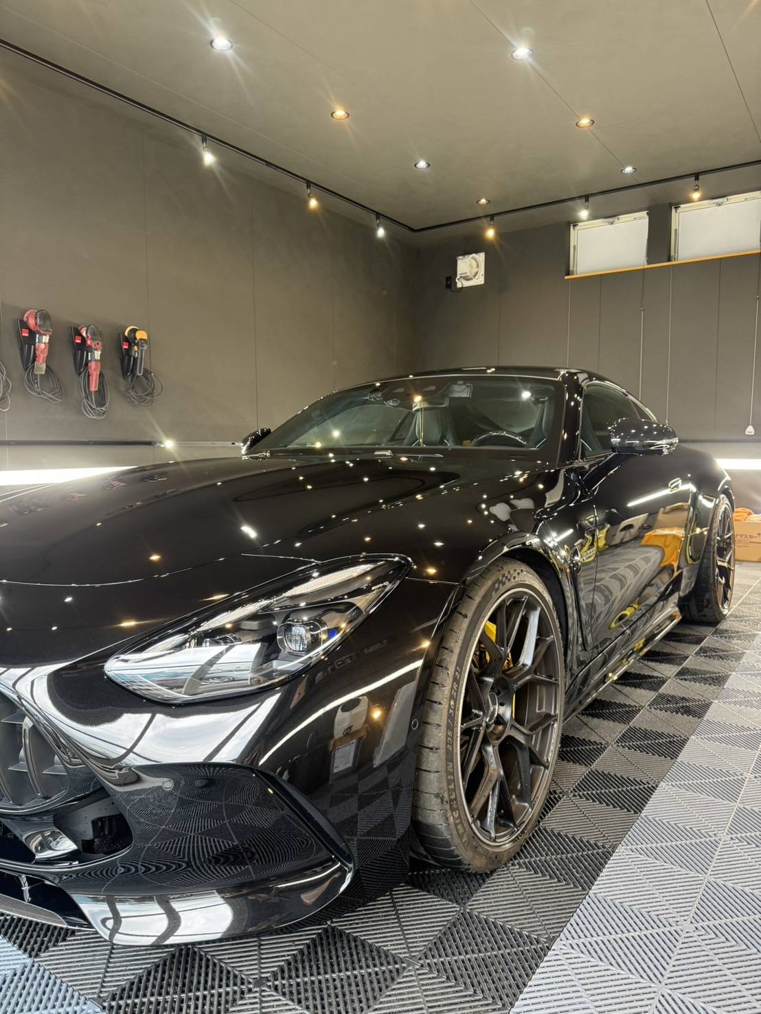 カーフィルム ウィンドウフィルム スモーク施工 AMG GT 福井 RIDE WORKS IKCS ルミクール